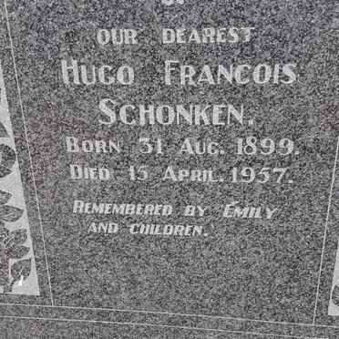 SCHONKEN Hugo Francois 1899-1957