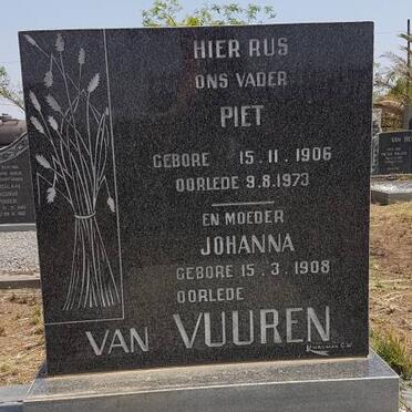 VUUREN Piet, van 1906-1973 &amp; Johanna 1908-
