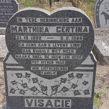 VISAGIE Marthina Gertina 1892-1966