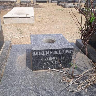 VERMEULEN Sarel Jacobus 1876-1958 &amp; Catherina Dorothea NEL 1877-1956 :: BOTHA Rachel M.P. nee VERMEULEN 1912-1981