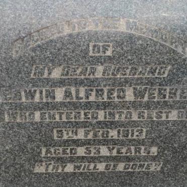 WEBBER Edwin Alfred -1913