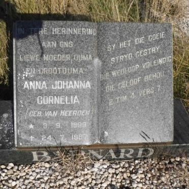 BARNARD Anna Johanna Cornelia nee VAN HEERDEN 1899-1987
