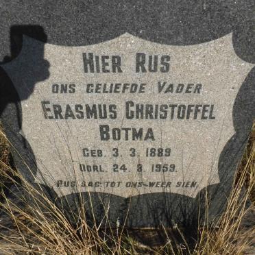 BOTMA Erasmus Christoffel 1889-1959