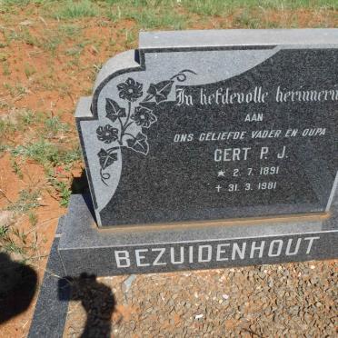 BEZUIDENHOUT Gert P.J. 1891-1981