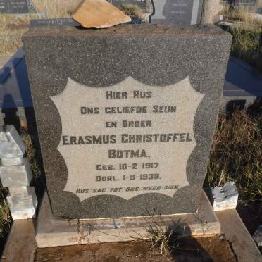 BOTMA Erasmus Christoffel 1917-1939