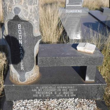 BOONZAAIER Frederick C.J. 1917-1974