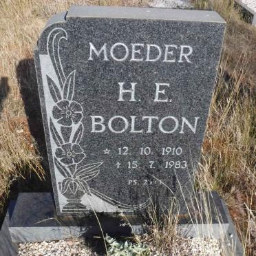 BOLTON H.E. 1910-1983