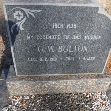 BOLTON C.W. 1919-1962