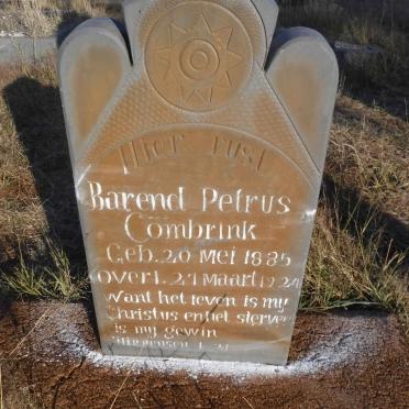 COMBRINK Barend Petrus 1885-1924