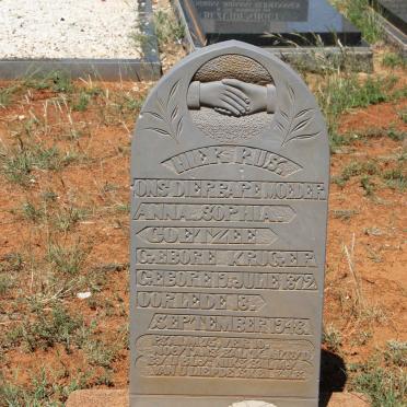 COETZEE Anna Sophia nee KRUGER 1872-1948