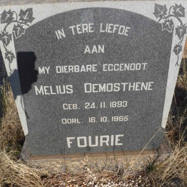 FOURIE Melius Demosthene 1893-1965
