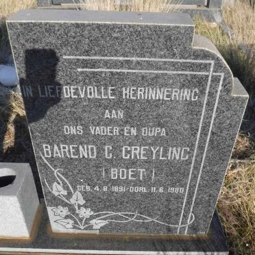 GREYLING Barend C. 1891-1980