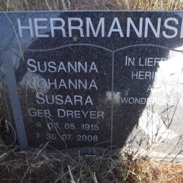 HERRMANNSEN Susanna Johanna Susara nee DREYER 1915-2008