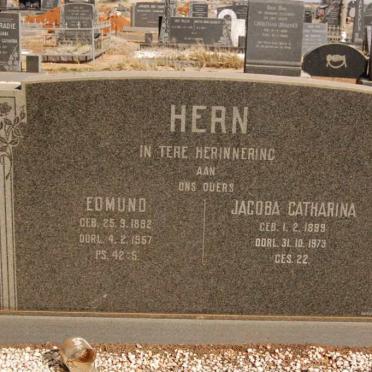 HERN Edmund 1892-1957 &amp; Jacoba Catharina 1889-1973