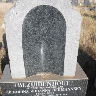 HERMANNSEN Hendrina Johanna nee BEZUIDENHOUT 1930-1991