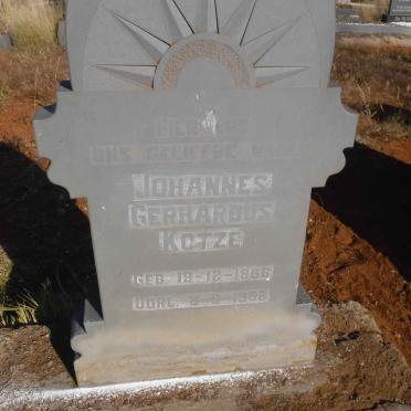 KOTZE Johannes Gerhardus 1868-1952