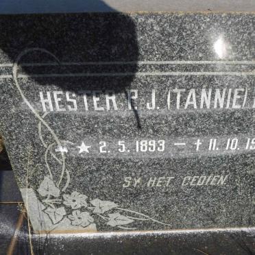 LOTZ Hester P_ J_ 1893 - 1967