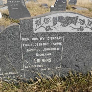 LOURENS Jacobus Johannes Nicolaas 1906 - 1971