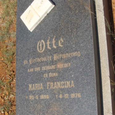 OTTE Maria Francina 1896-1976