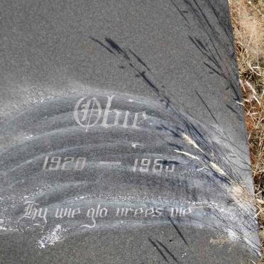 OBERHOLZER Obie 1920-1985