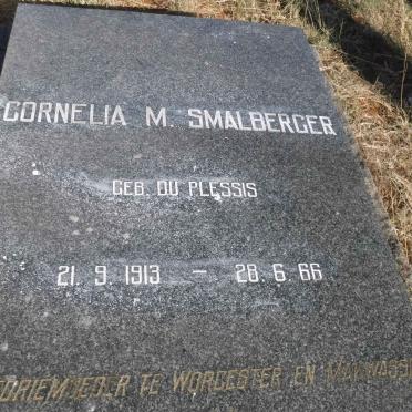 SMALBERGER Cornelia M. nee DU PLESSIS 1913-1966
