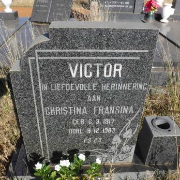 VICTOR Christina Fransina 1917-1983