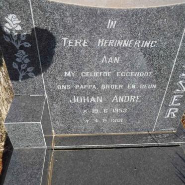 VISSER Johan Andre 1953-1981