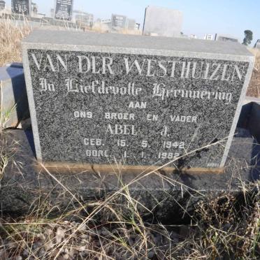 WESTHUIZEN Abel J., van der 1942-1982