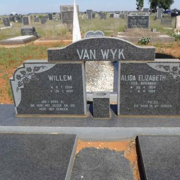 WYK Willem, van 1904-1982 &amp; Alida Elizabeth BORNMAN 1904-1989