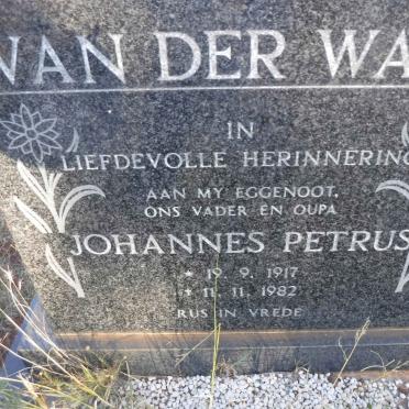 WALT Johannes Petrus, van der 1917-1982