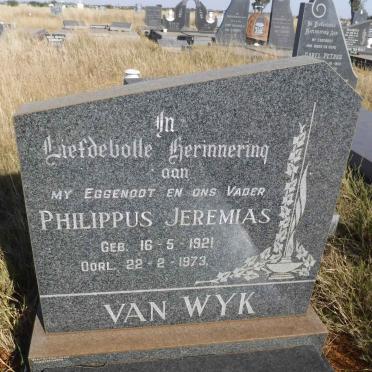 WYK Philippus Jeremias, van 1921-1973