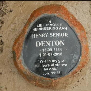 DENTON Henry Senior 1934-2018