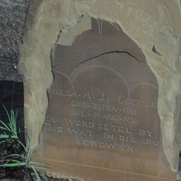 COETZEE ?ngela A.J. 1918-1936