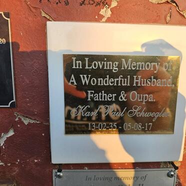 SCHWEGLER Karl Paul 1935-2017