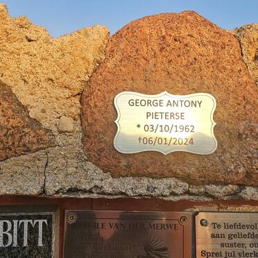 PIETERSE George Antony 1962-2024