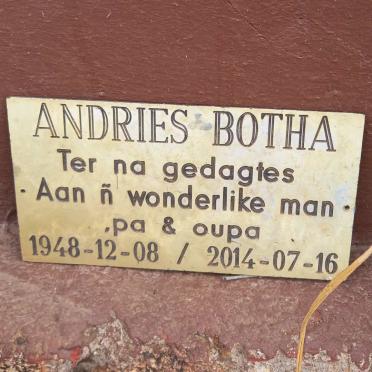 BOTHA Andries 1948-2014
