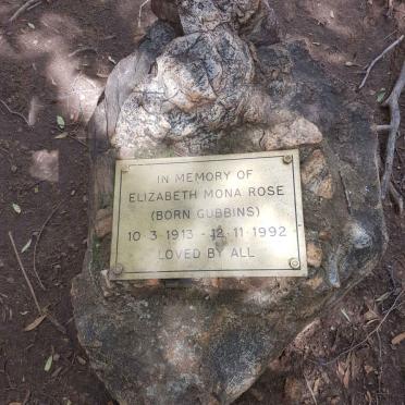 ROSE Elizabeth Mona nee GUBBINS 1913-1992