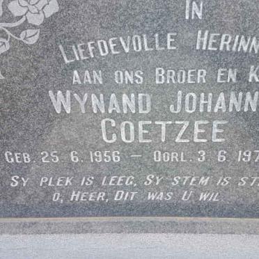 COETZEE Wynand Johannes 1956-1973