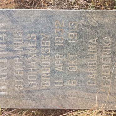 HARTMAN Stephanus Johannes Brooksby 1832-1913 &amp; Carolina Frederika Wilhelmina POHL 1840-1935
