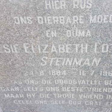 LOTTERING Elsie Elizabeth nee STEINMAN 1884-1968