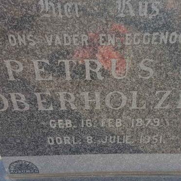 OBERHOLZER Petrus Z. 1879-1951