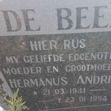BEER Hermanus Andries, de 1941-1994