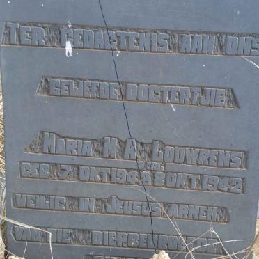 LOUWRENS Maria M.A. 1942-1942