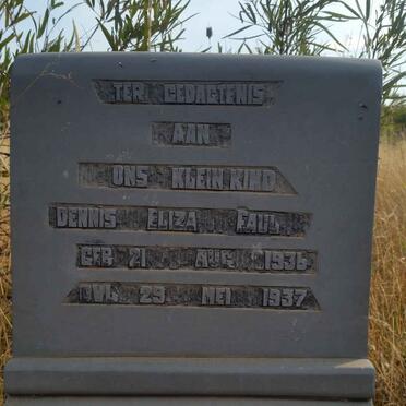 FAUL Dennis Eliza 1936-1937