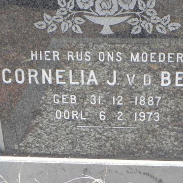 BERG Cornelia J., v.d. 1887-1973