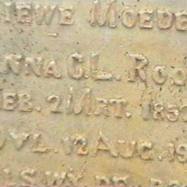ROOS Anna C.L. 1852-1943