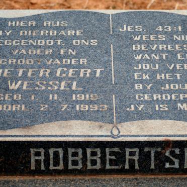 ROBBERTSE Pieter Gert Wessel 1919-1993