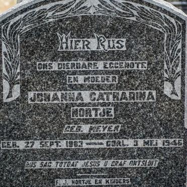 NORTJE Johanna Catharina nee MEYER 1883-1946