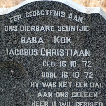 KOK Jacobus Christiaan 1972-1972