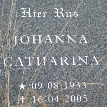BOSHOFF Johanna Catharina 1933-2005